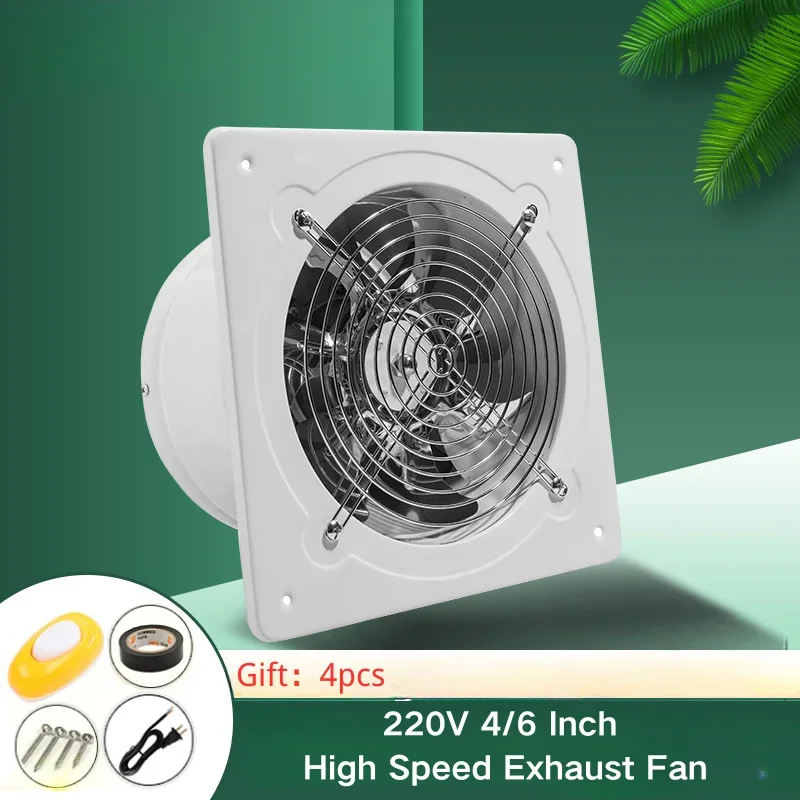 Commercial Kitchen Exhaust Fan - 4/6 Inch High Speed Exhaust Fan