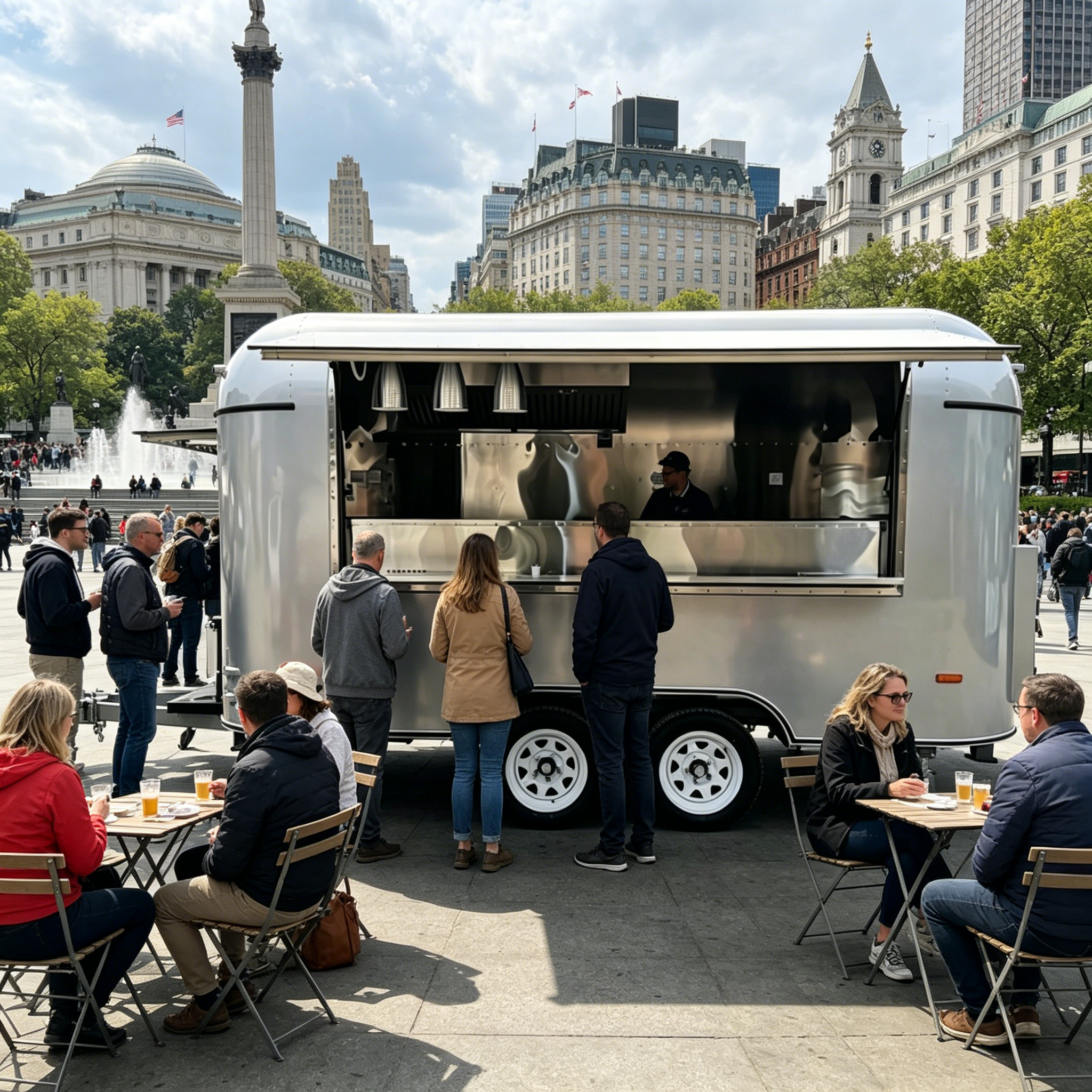 Commercial Kitchen Layouts - Stainless Steel Food Trailer Mobile Kitchen