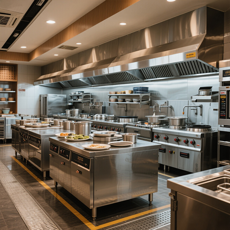 Stainless Steel Fast Food Equi – Commercial Kitchen Gas Line Bewertung und Preis