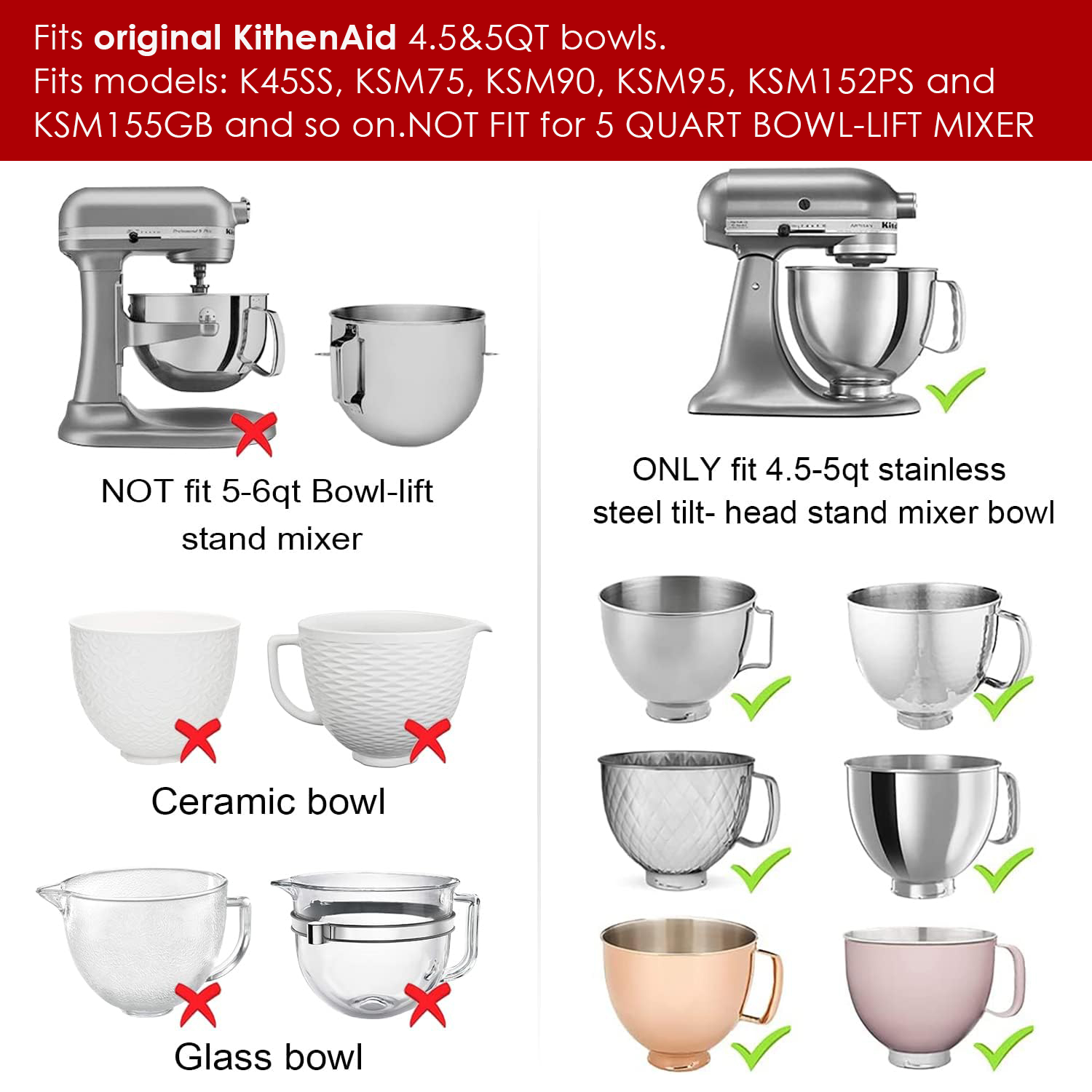 1pcs/2pcs Mixers Bowl Covers f – Commercial Kitchenaid Bewertung und Preis