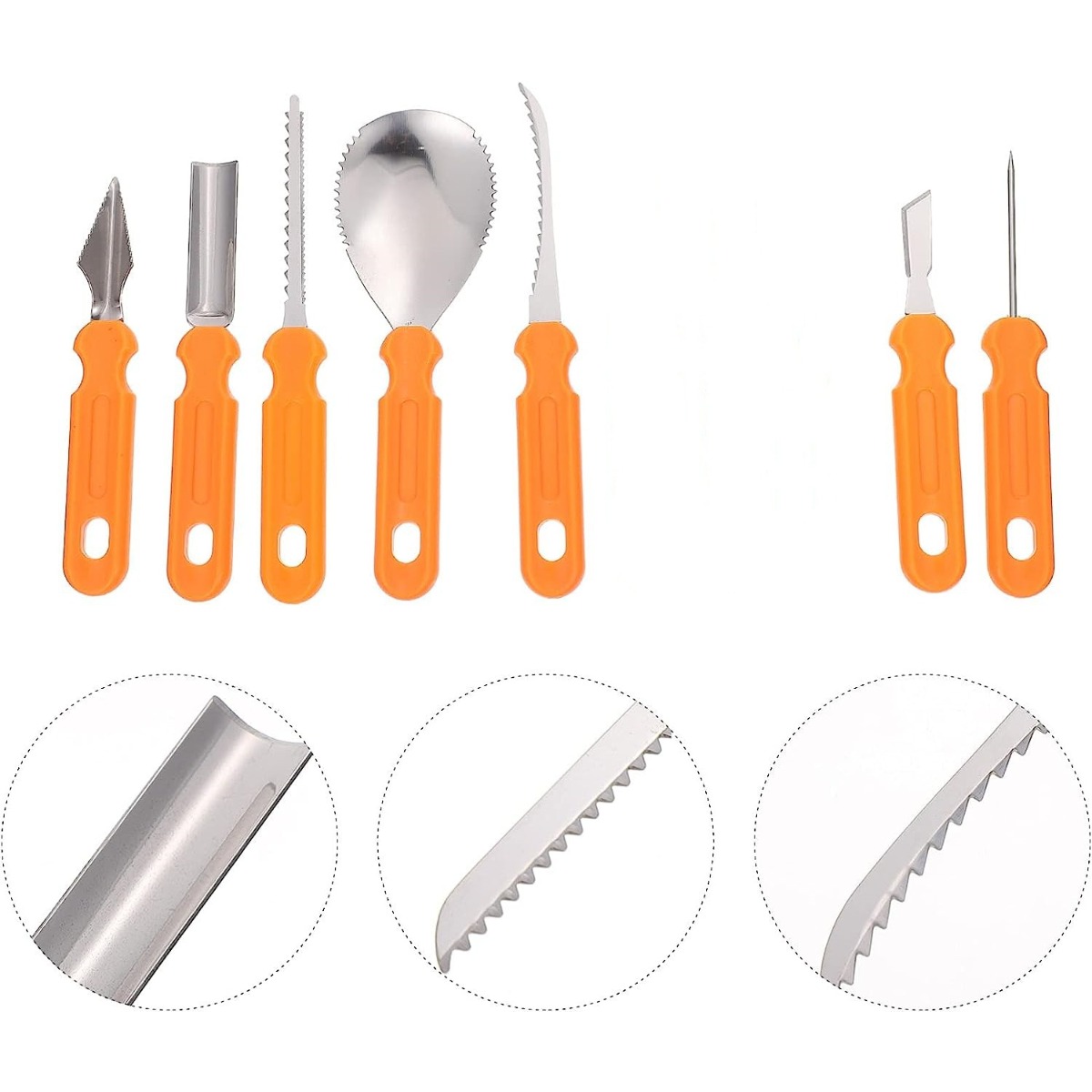 7Pcs Halloween Pumpkin Carving – Commercial Kitchen Knife Set Bewertung und Preis