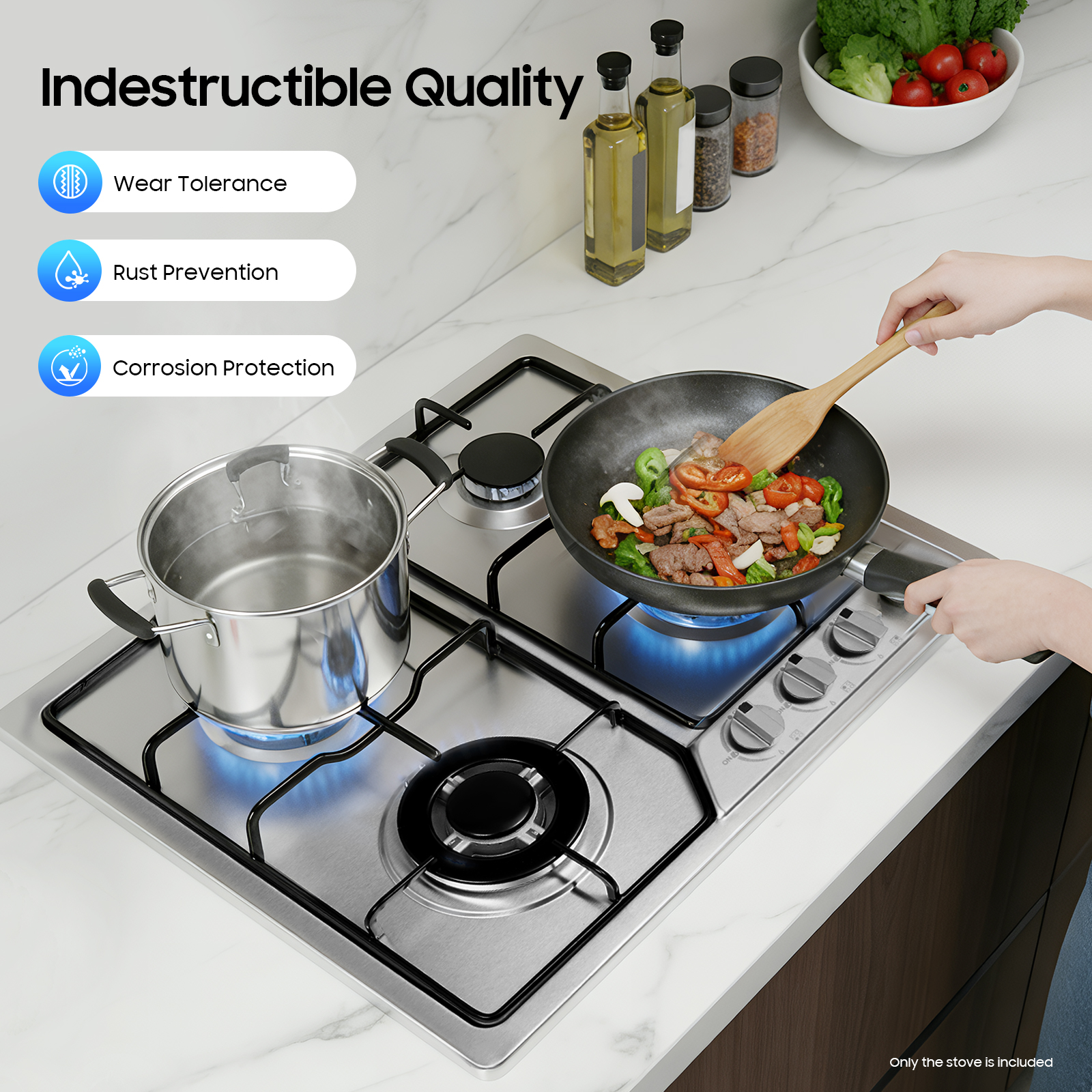 4 Head Eye Stove Gas Stove 58* – Commercial Kitchen Boiler Bewertung und Preis