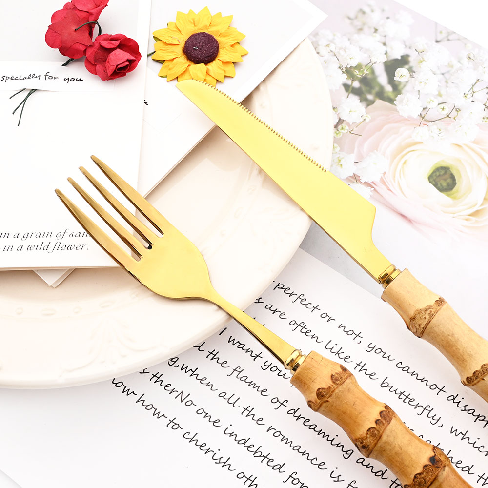 Drmfiy Gold Dinner Fork Cutler – Commercial Kitchen Knife Set Bewertung und Preis