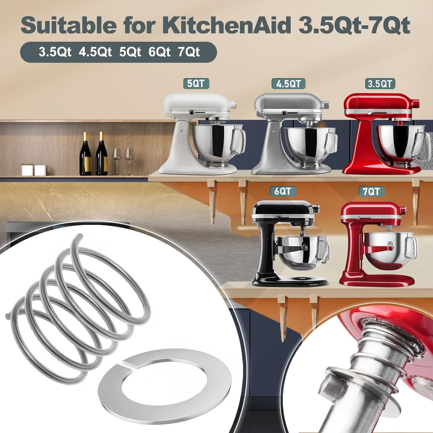 2024 new Stainless Steel Sprin – Commercial Kitchenaid Bewertung und Preis