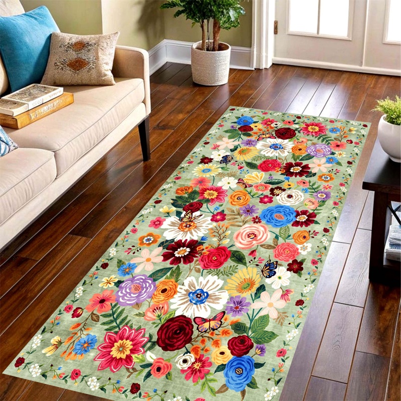 Light Green Mixed Wild Floral  – Commercial Kitchen Mats Anti Fatigue Bewertung und Preis