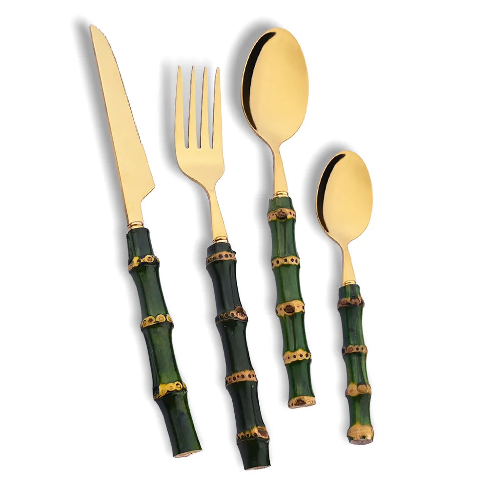 4Pcs Natural Bamboo Handle Din – Commercial Kitchen Knife Set Bewertung und Preis