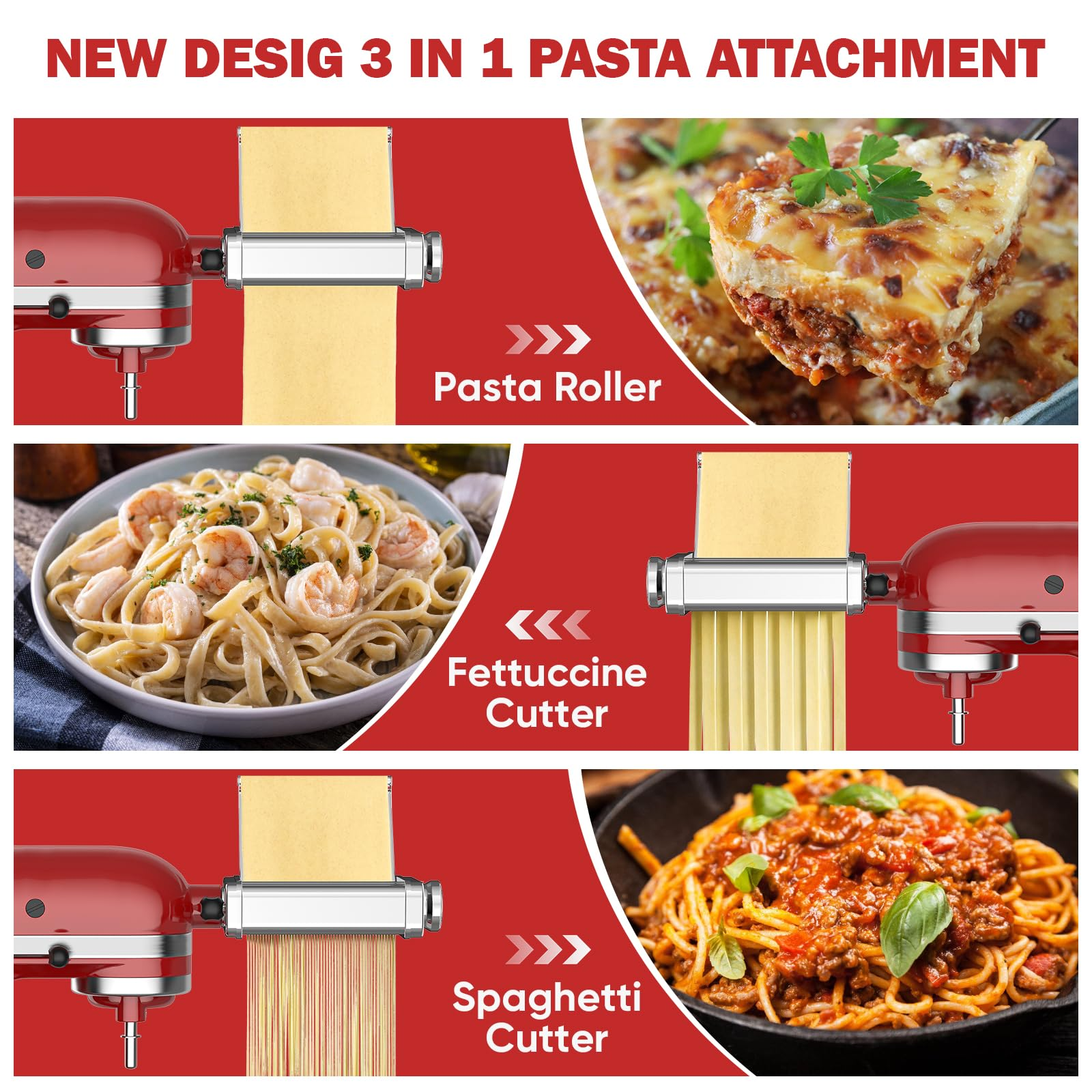Gvode 3 in 1 Pasta Attachment  – Commercial Kitchenaid Bewertung und Preis