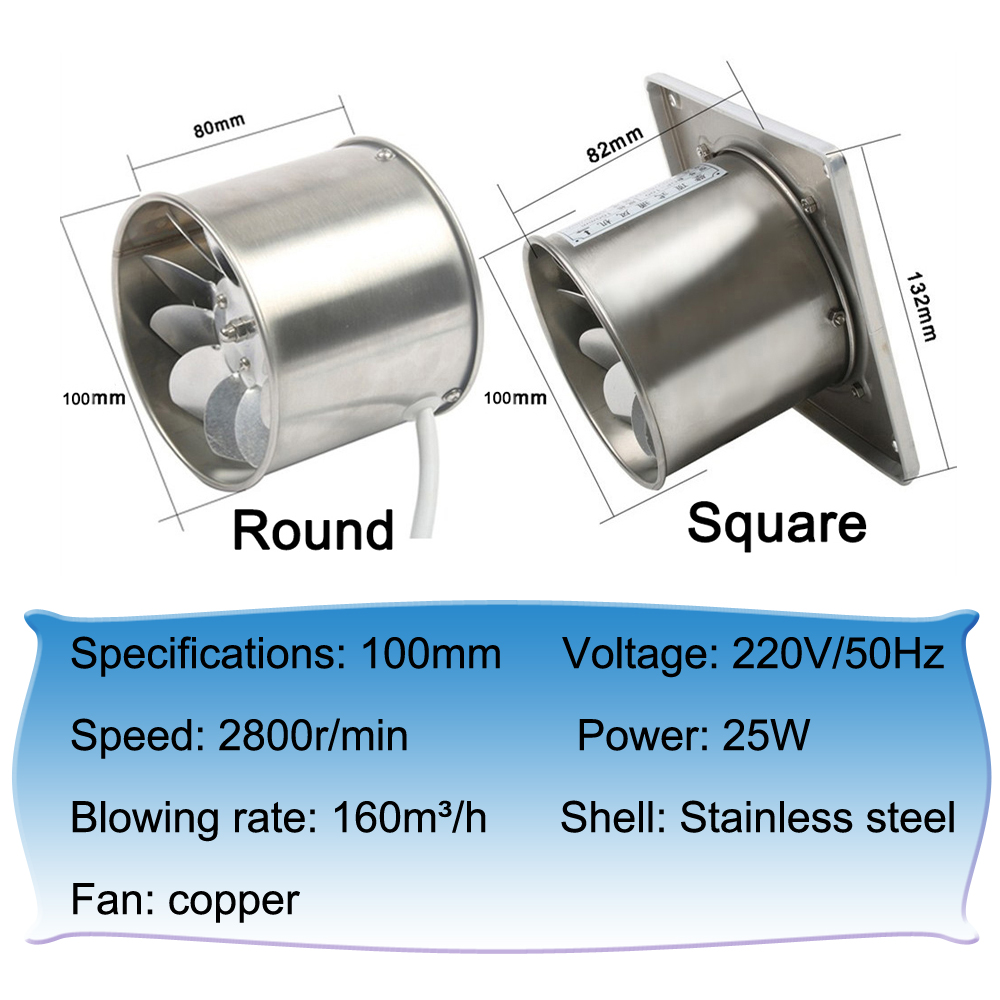 4 Inch Pipe Stainless Steel Ex – Commercial Kitchen Exhaust Fan Bewertung und Preis