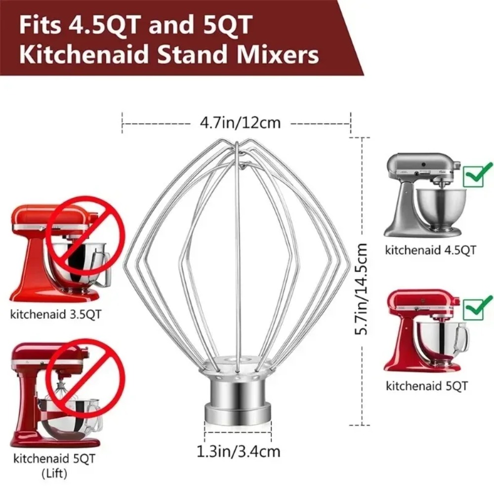 6 Wire Steel Whisk Whip for Ki – Commercial Kitchenaid Bewertung und Preis