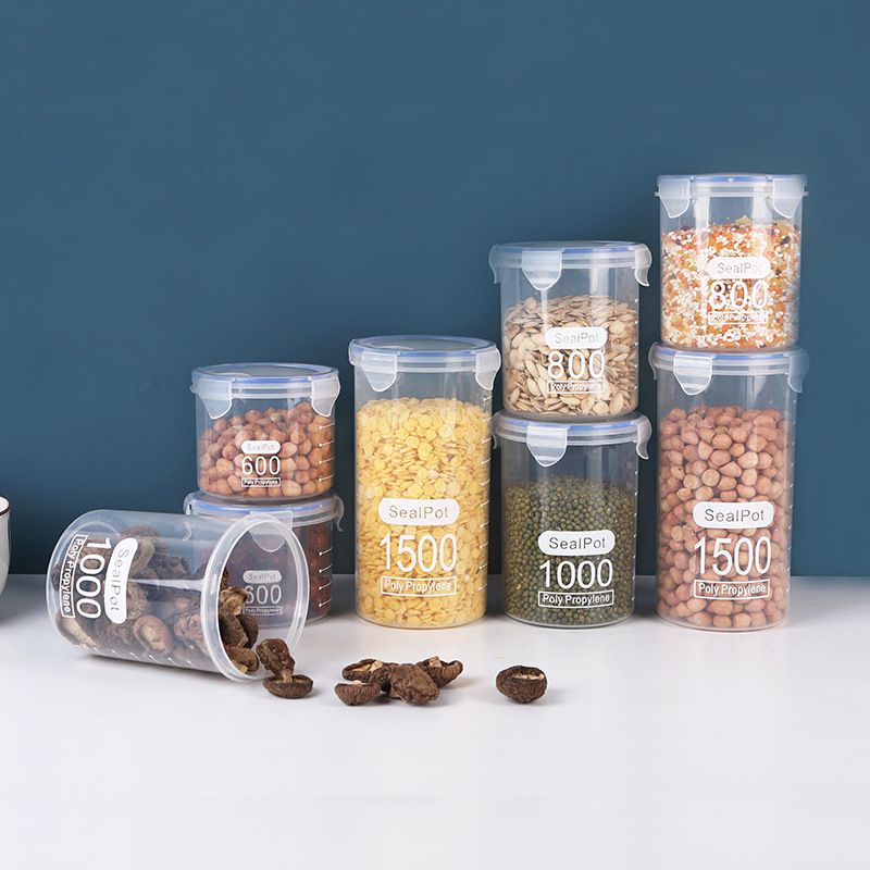 1-4PCS Sealed Jars With Scale  – Commercial Kitchen Refrigerator Bewertung und Preis
