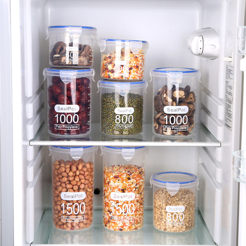 1-4PCS Sealed Jars With Scale  – Commercial Kitchen Refrigerator Bewertung und Preis