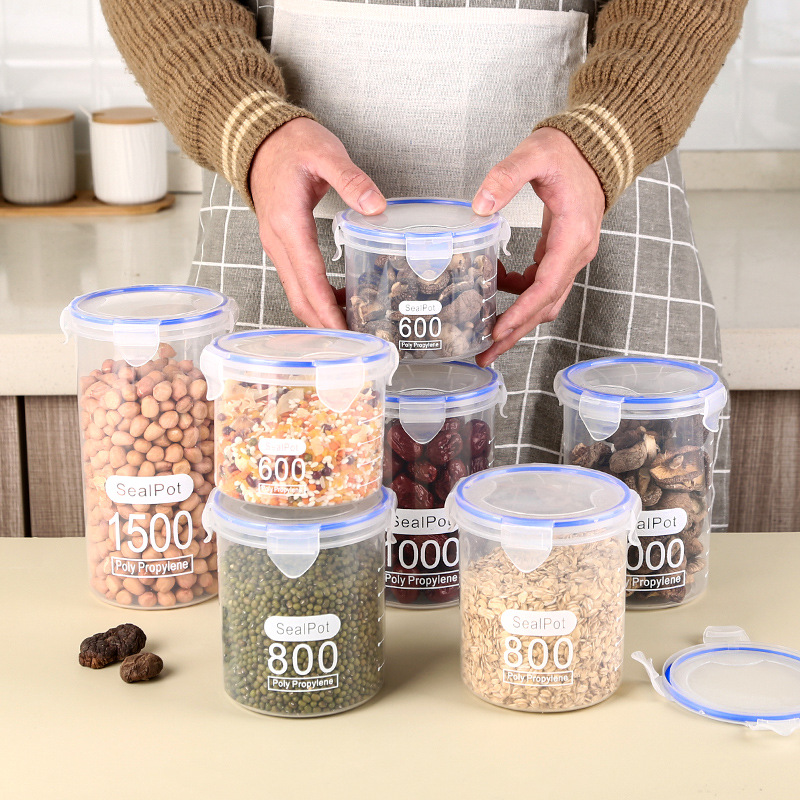 1-4PCS Sealed Jars With Scale  – Commercial Kitchen Refrigerator Bewertung und Preis